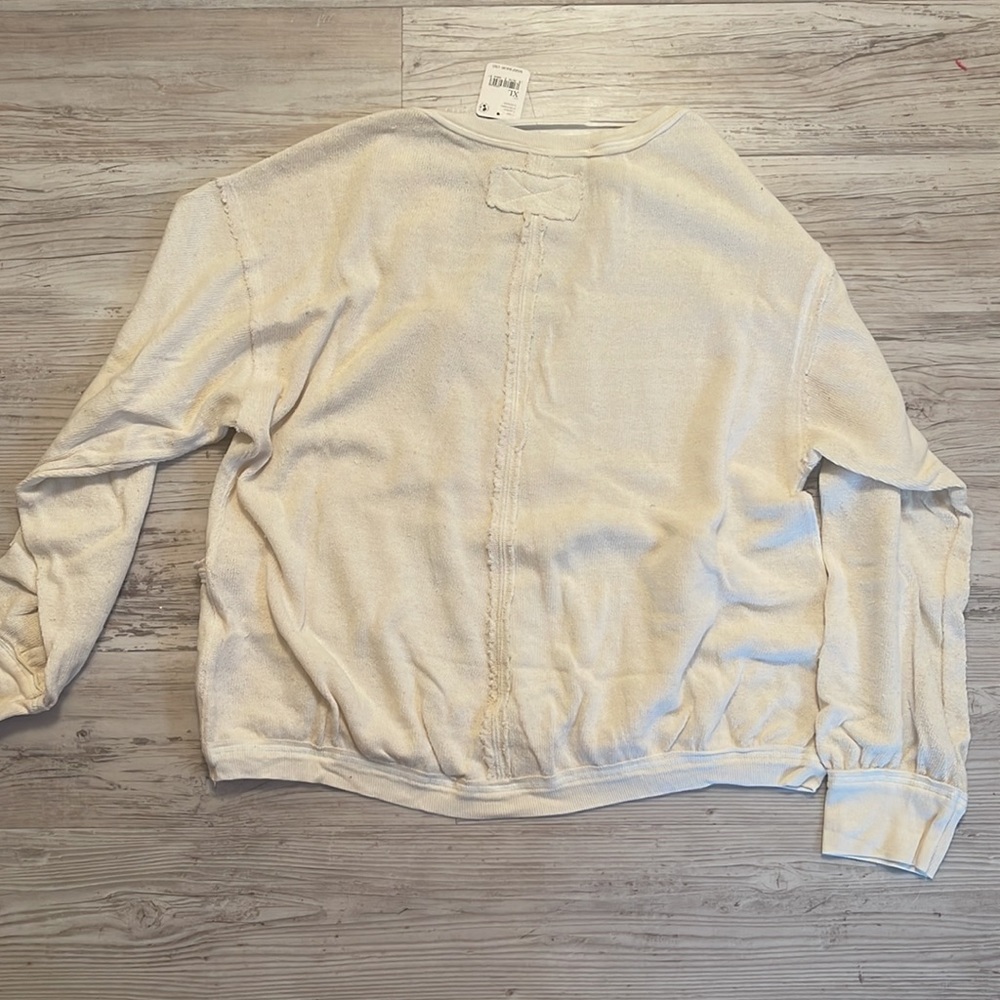 Free People Anyway Tee in Gardenia NWT - Picture 8 of 8